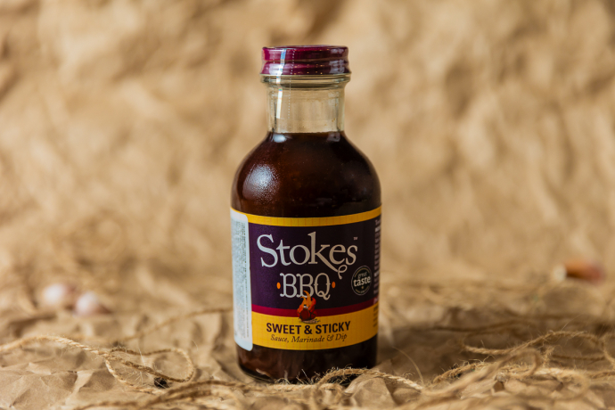Соус Stokes - BBQ Sweet & Sticky (кленовый сироп и хрен) / Великобритания